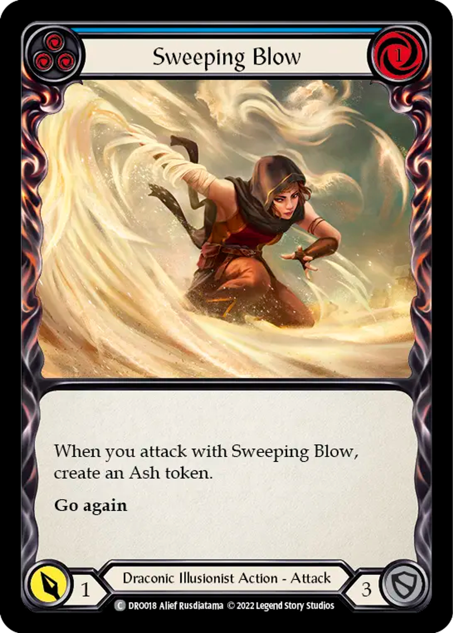 Sweeping Blow (Blue) — Dromai - Blitz Deck — Flesh and Blood