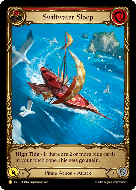 Swiftwater Sloop (Red) — High Seas - Treasure Pack — Flesh and Blood