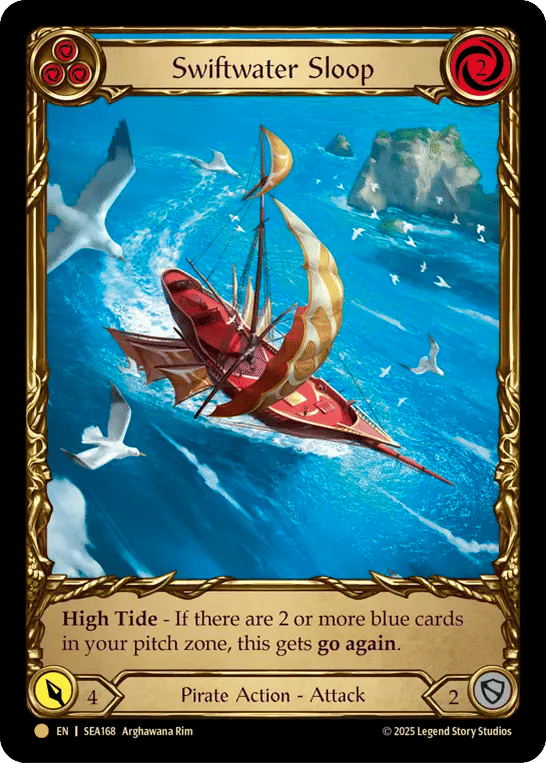 Swiftwater Sloop (Blue) — High Seas - Treasure Pack — Flesh and Blood