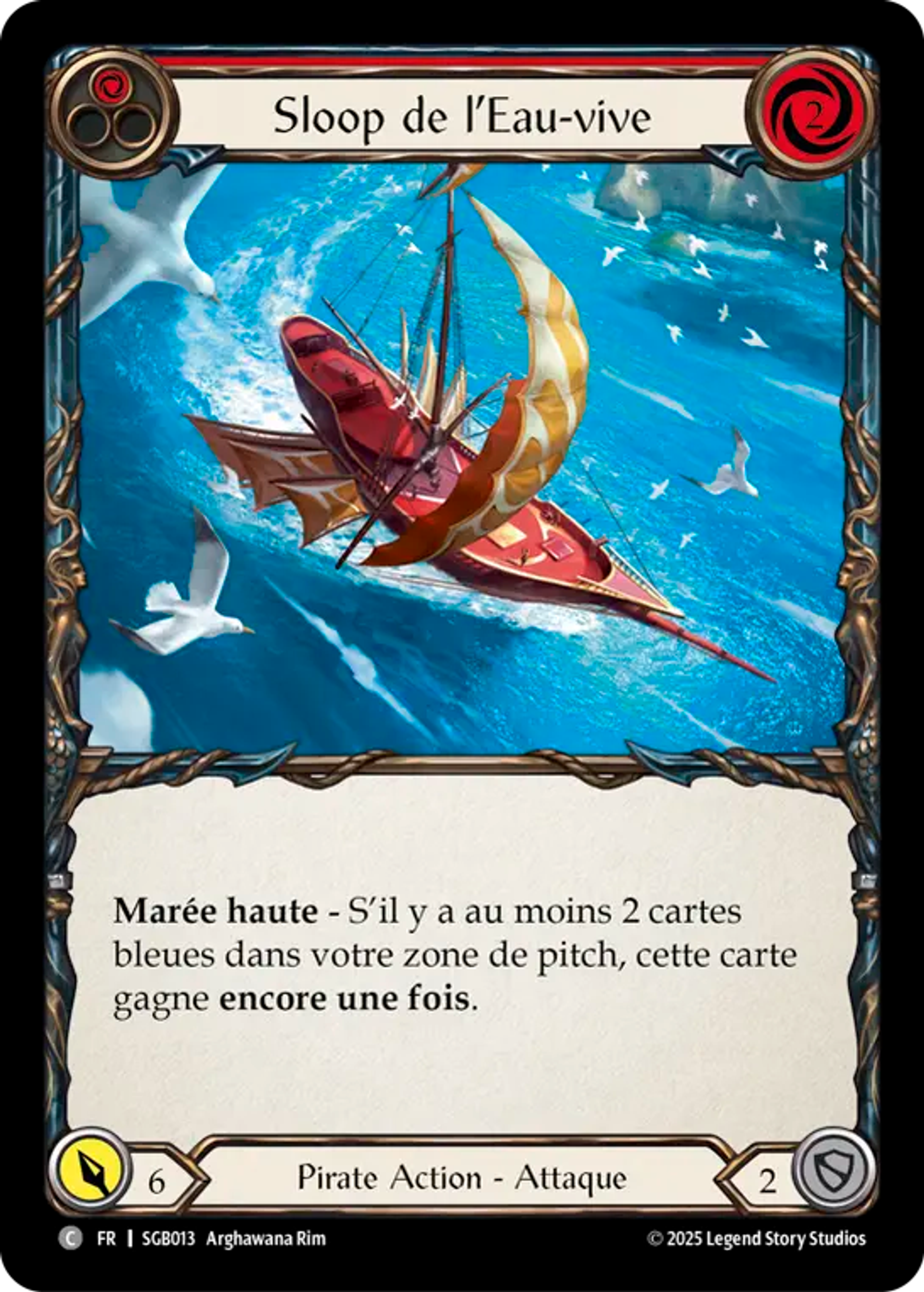 Swiftwater Sloop (Red) — Silver Age Chapter 3 - Gravy Bones — Flesh and Blood