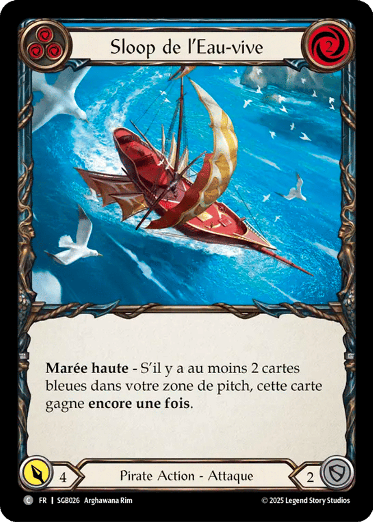 Swiftwater Sloop (Blue) from Silver Age Chapter 3 - Gravy Bones - Flesh and Blood
