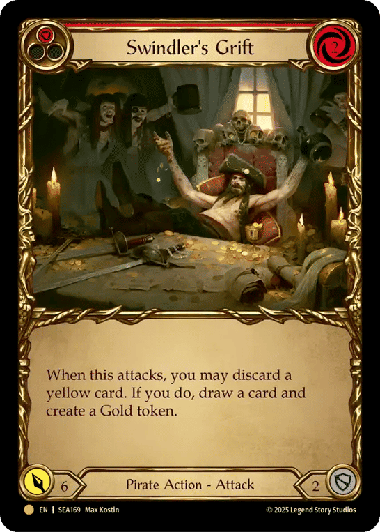 Swindler's Grift (Red) — High Seas - Treasure Pack — Flesh and Blood