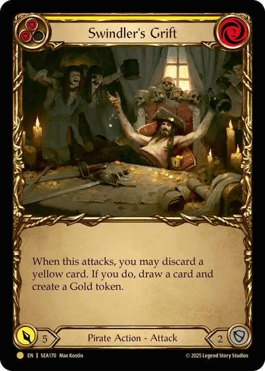 Swindler's Grift (Yellow) — High Seas - Treasure Pack — Flesh and Blood