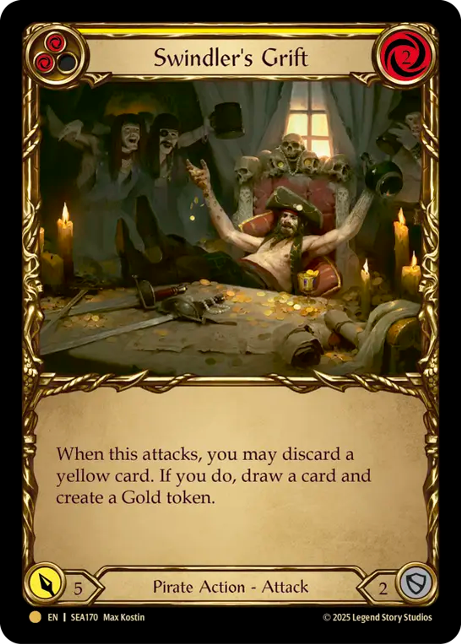 Swindler's Grift (Yellow) — High Seas - Treasure Pack — Flesh and Blood