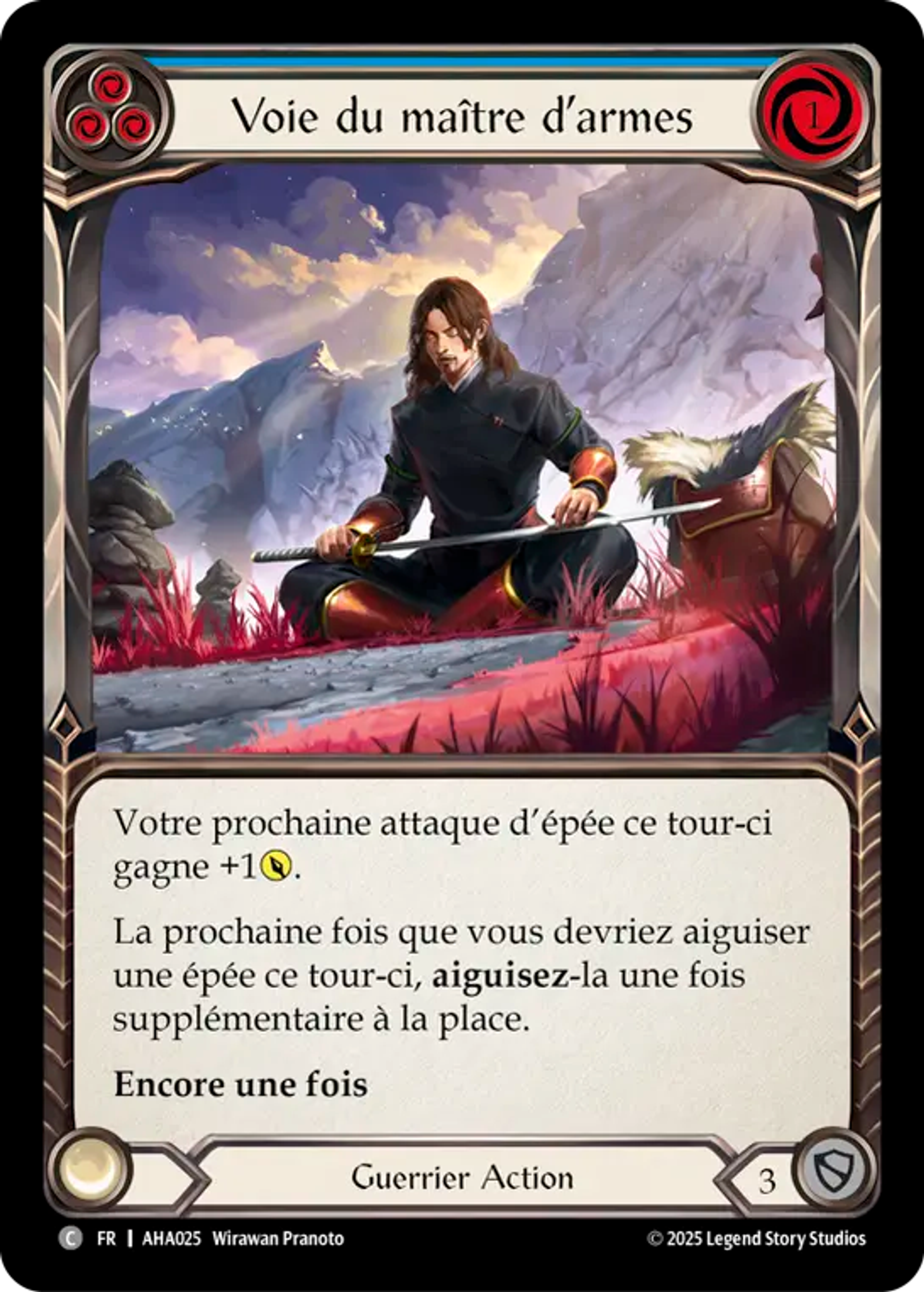 Voie du maître d’armes — Armory Deck - Hala, Bladesaint of the Vow — Flesh and Blood