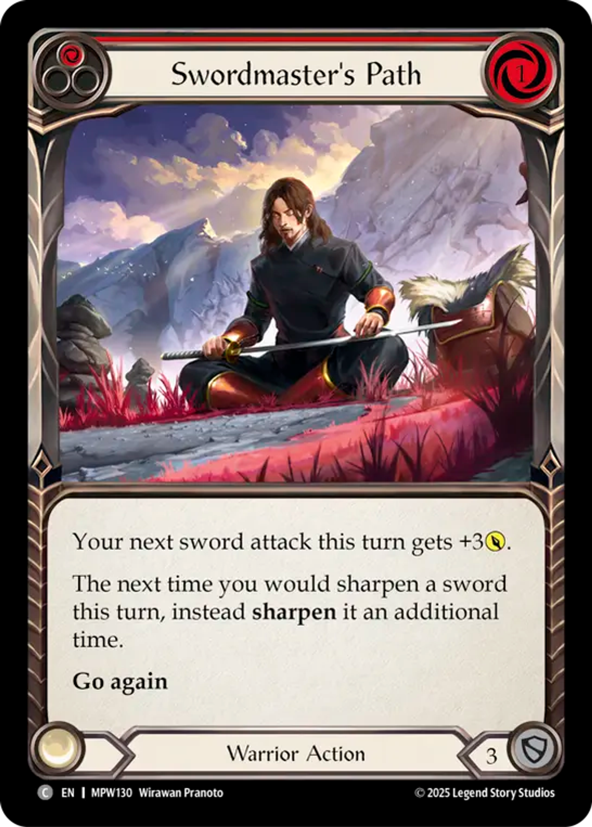 Swordmaster's Path (Red) — Mastery Pack Warrior — Flesh and Blood