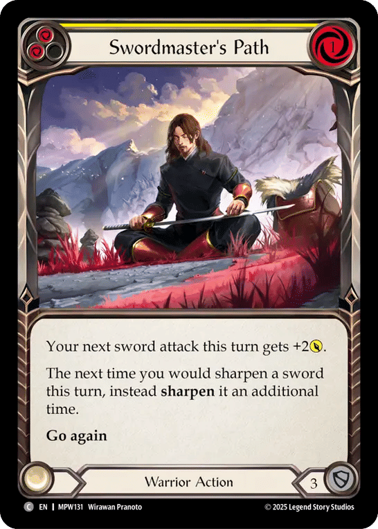 Swordmaster's Path (Yellow) — Mastery Pack Warrior — Flesh and Blood