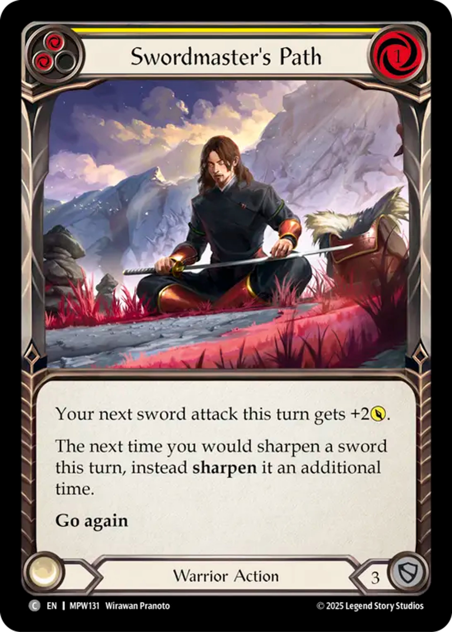 Swordmaster's Path (Yellow) — Mastery Pack Warrior — Flesh and Blood