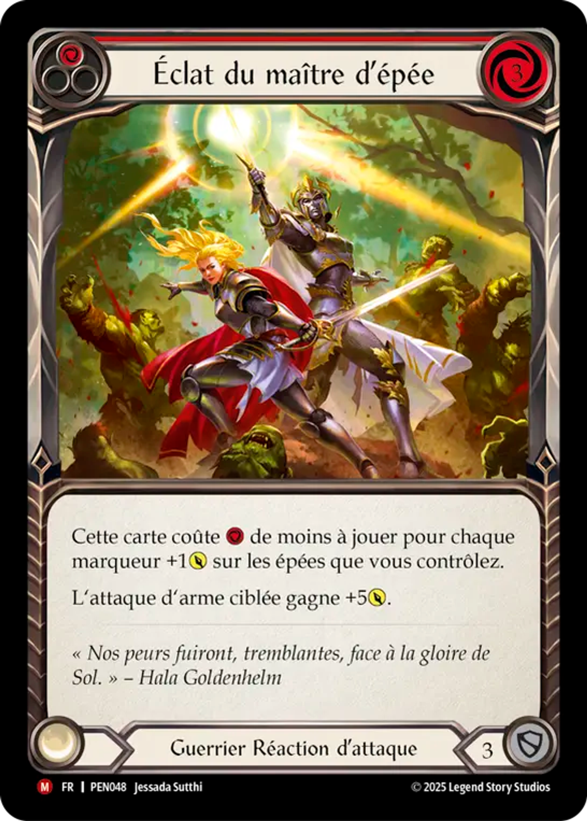 Swordmaster's Shine — Compendium of Rathe — Flesh and Blood