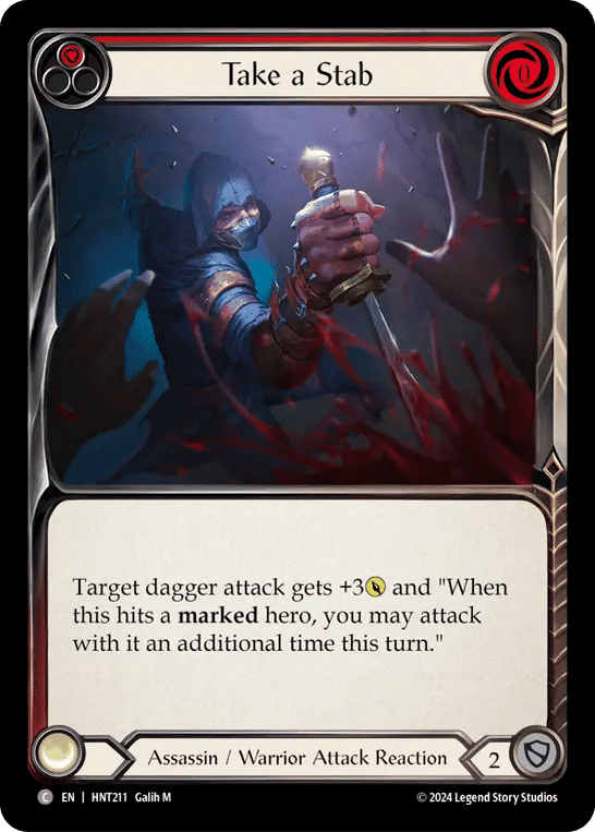 Take a Stab (Red) — The Hunted — Flesh and Blood