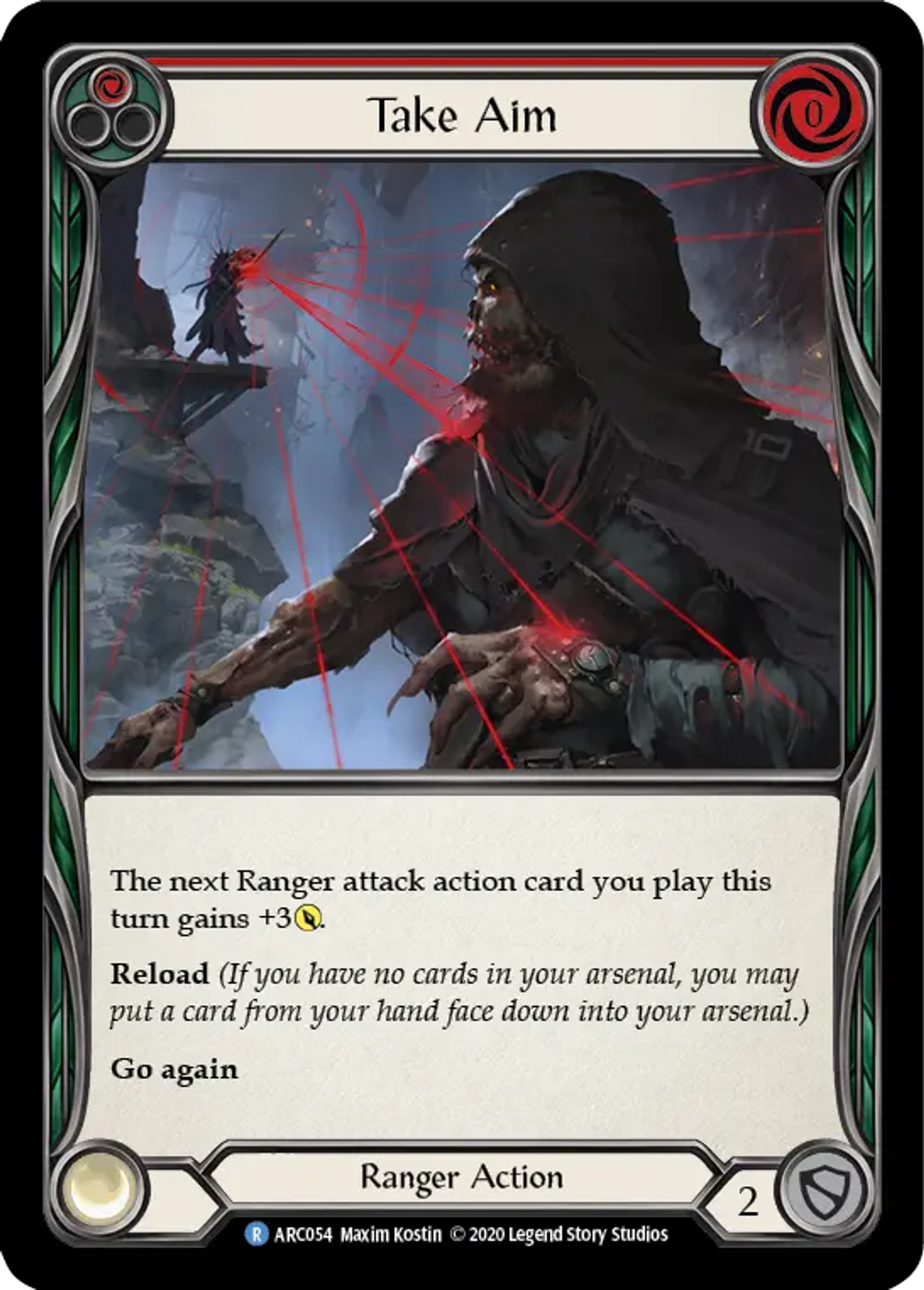 Take Aim (Red) — Arcane Rising - Unlimited — Flesh and Blood