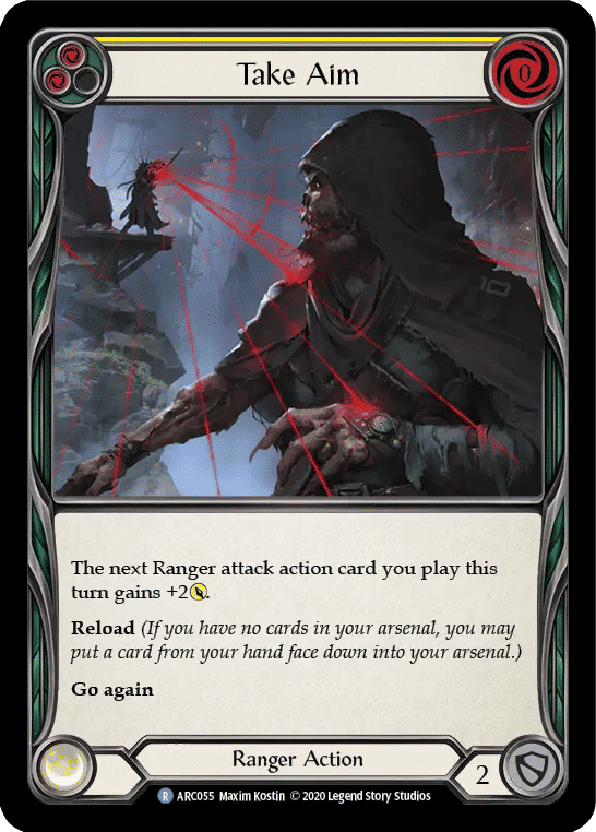 Take Aim (Yellow) — Arcane Rising - Unlimited — Flesh and Blood