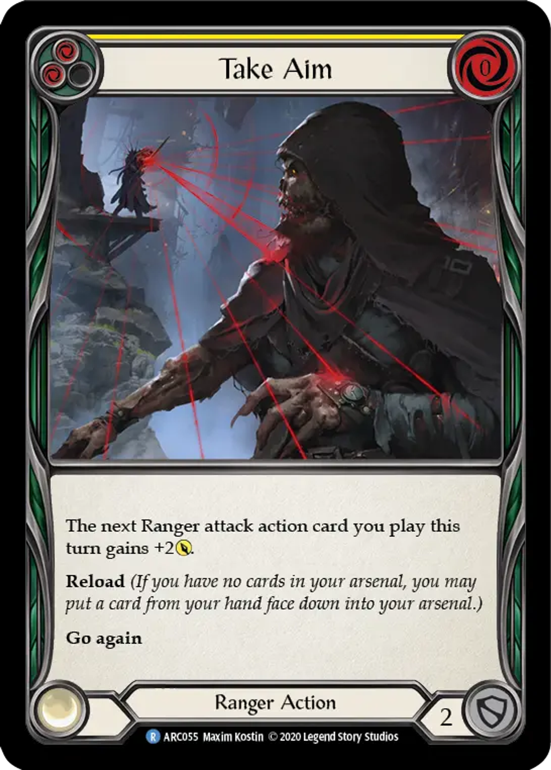 Take Aim (Yellow) — Arcane Rising - Unlimited — Flesh and Blood