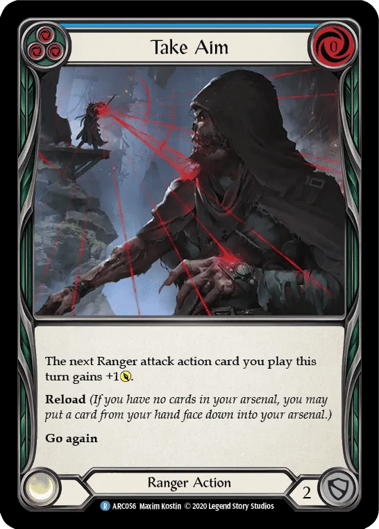 Take Aim (Blue) — Arcane Rising - Unlimited — Flesh and Blood