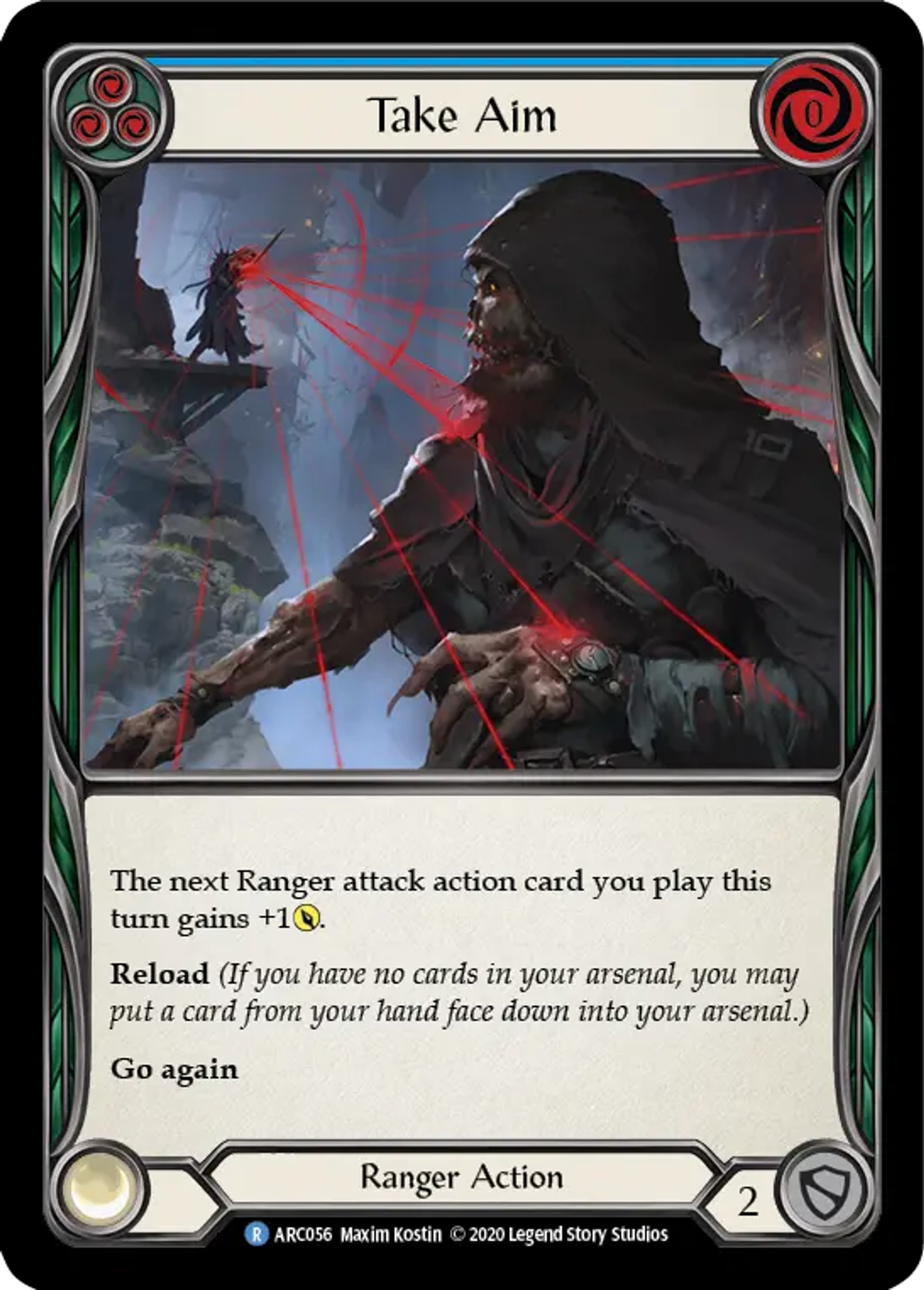 Take Aim (Blue) — Arcane Rising - Unlimited — Flesh and Blood