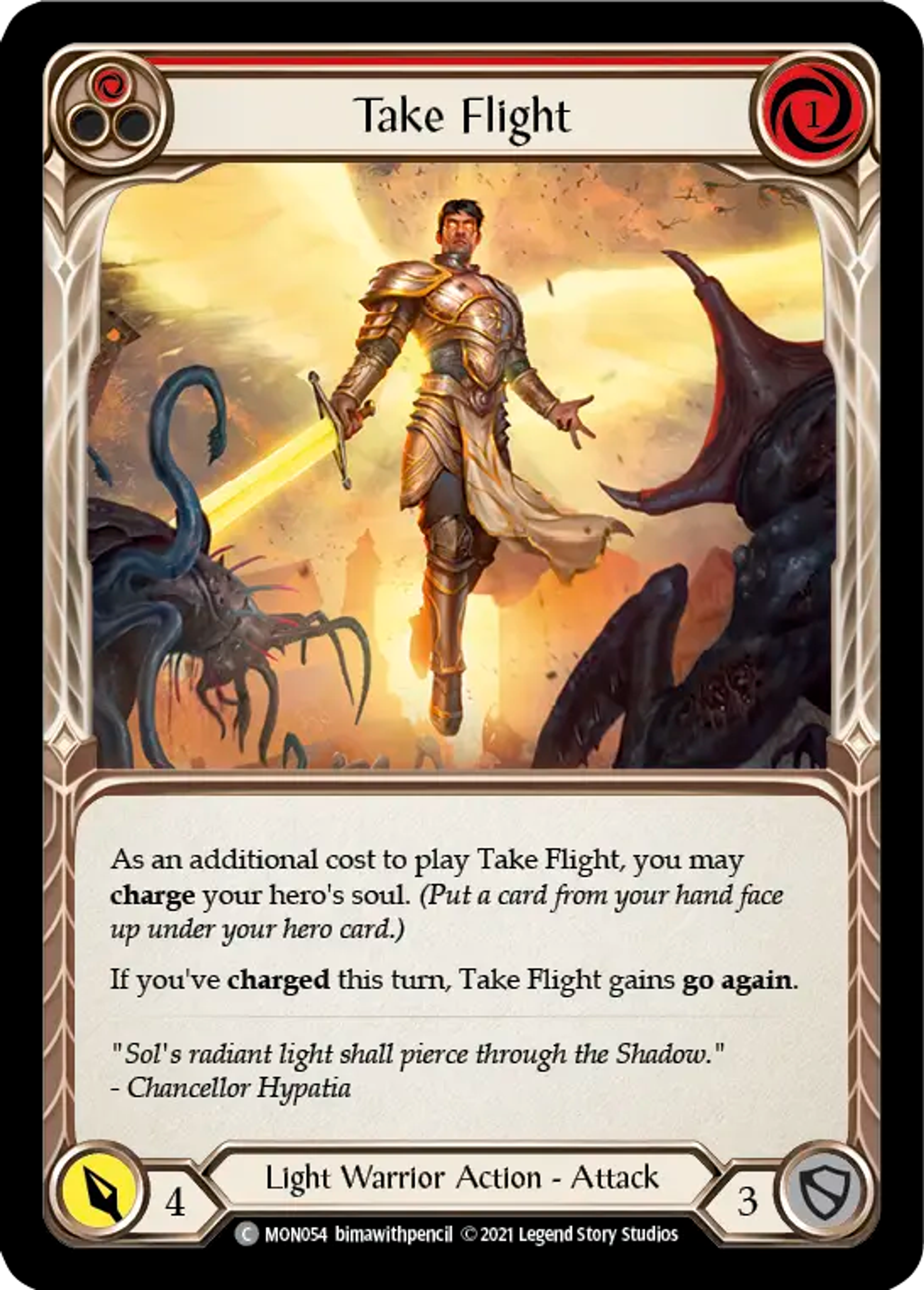 Take Flight (Red) — Monarch — Flesh and Blood