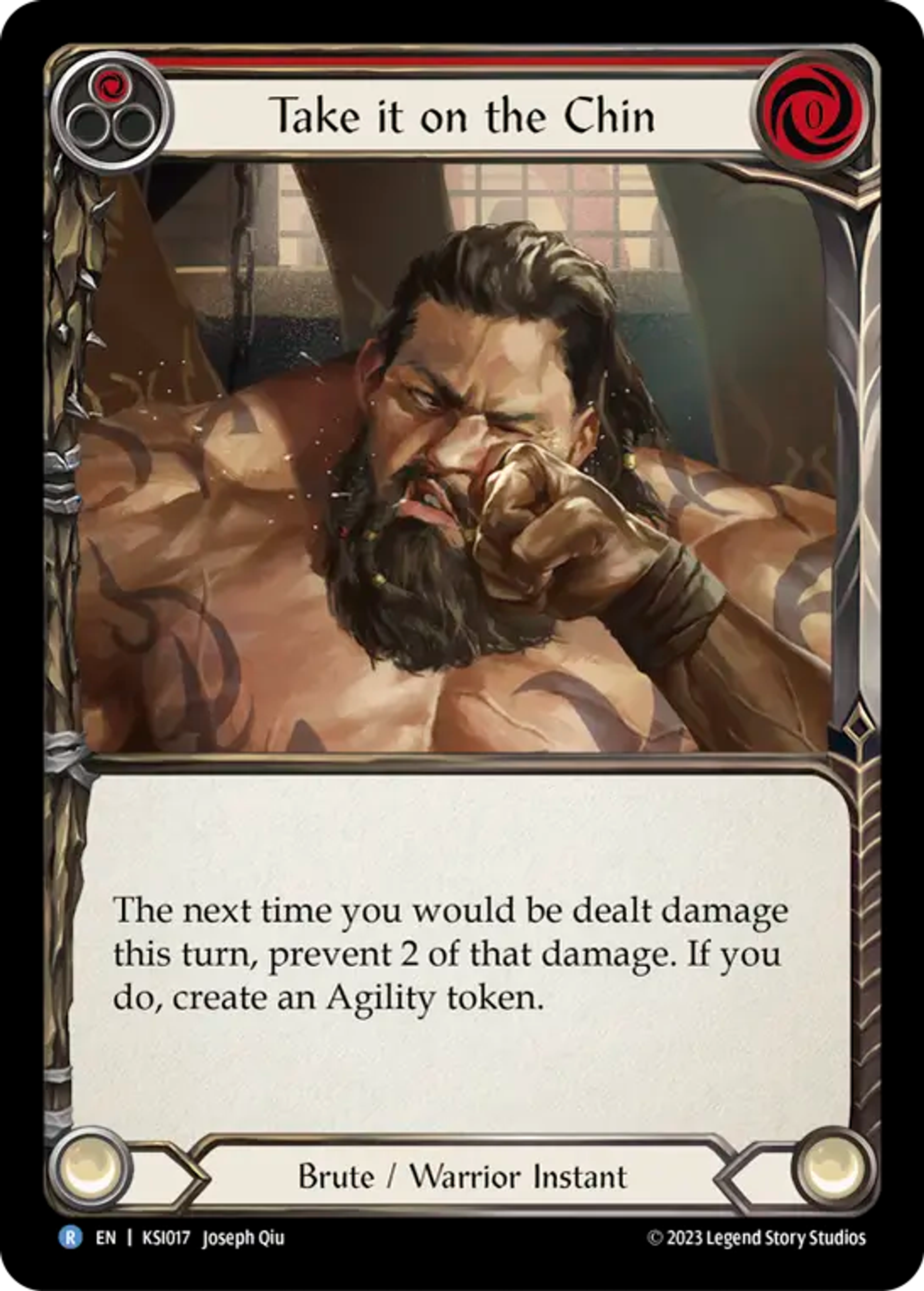 Take it on the Chin (Red) — Kassai - Heavy Hitters Blitz Deck — Flesh and Blood