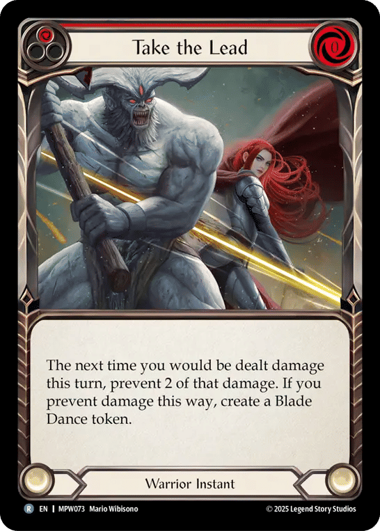 Take the Lead (Red) — Mastery Pack Warrior — Flesh and Blood