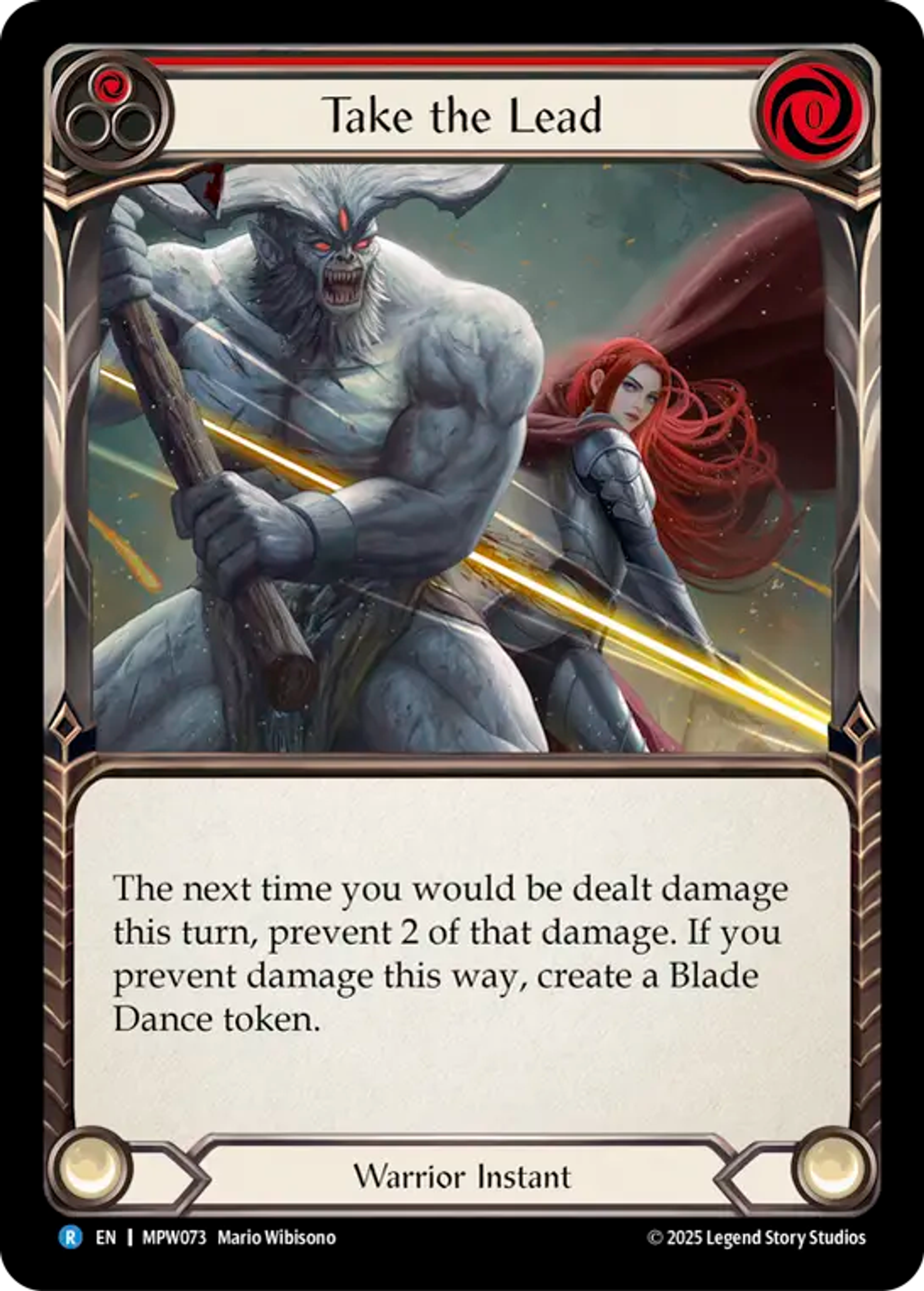 Take the Lead (Red) — Mastery Pack Warrior — Flesh and Blood