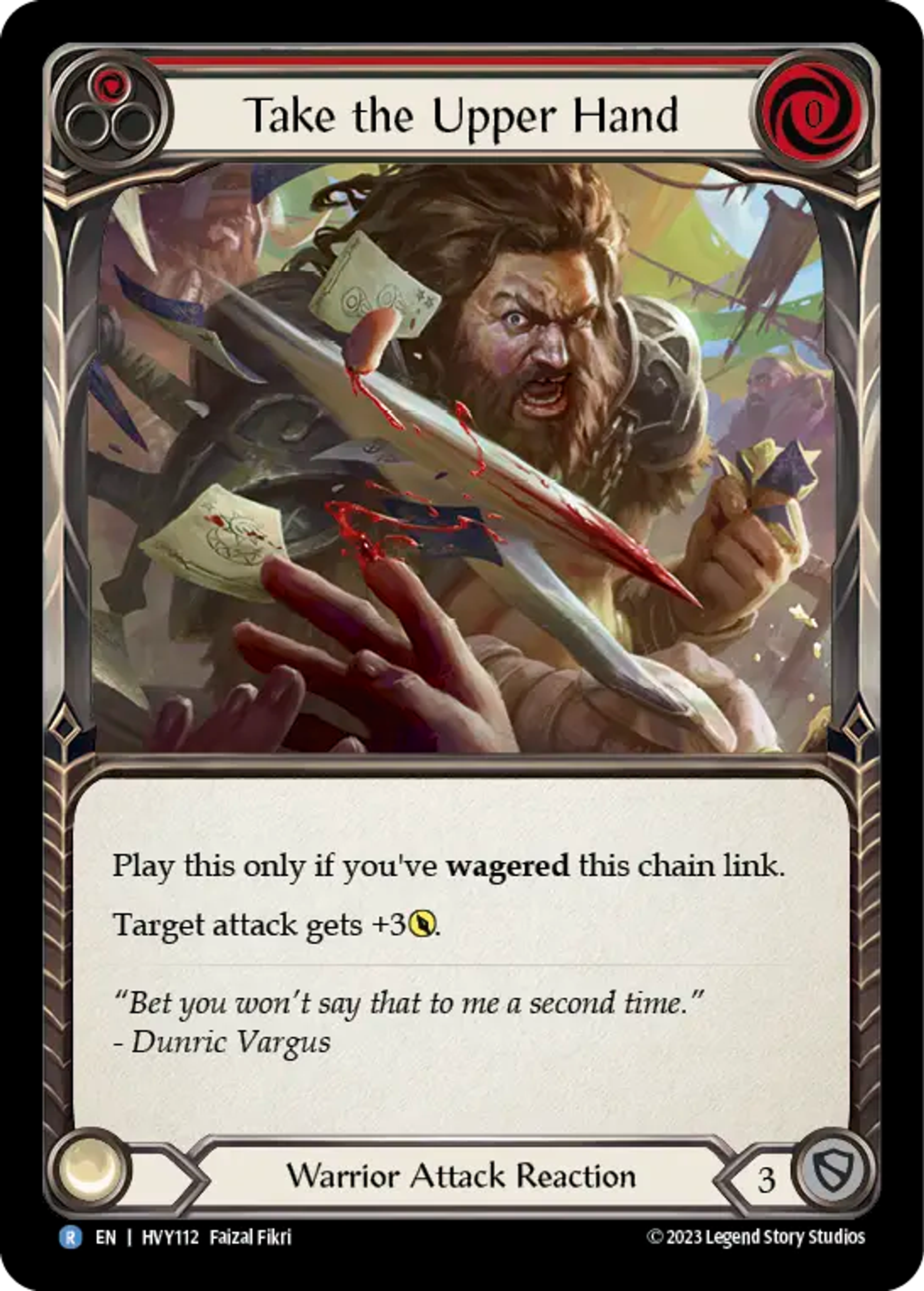 Prendre le dessus — Heavy Hitters — Flesh and Blood