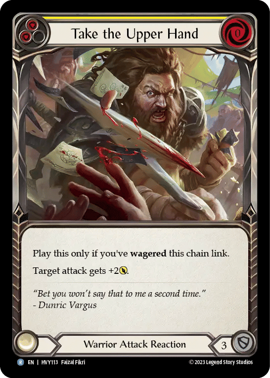 Take the Upper Hand (Yellow) — Heavy Hitters — Flesh and Blood