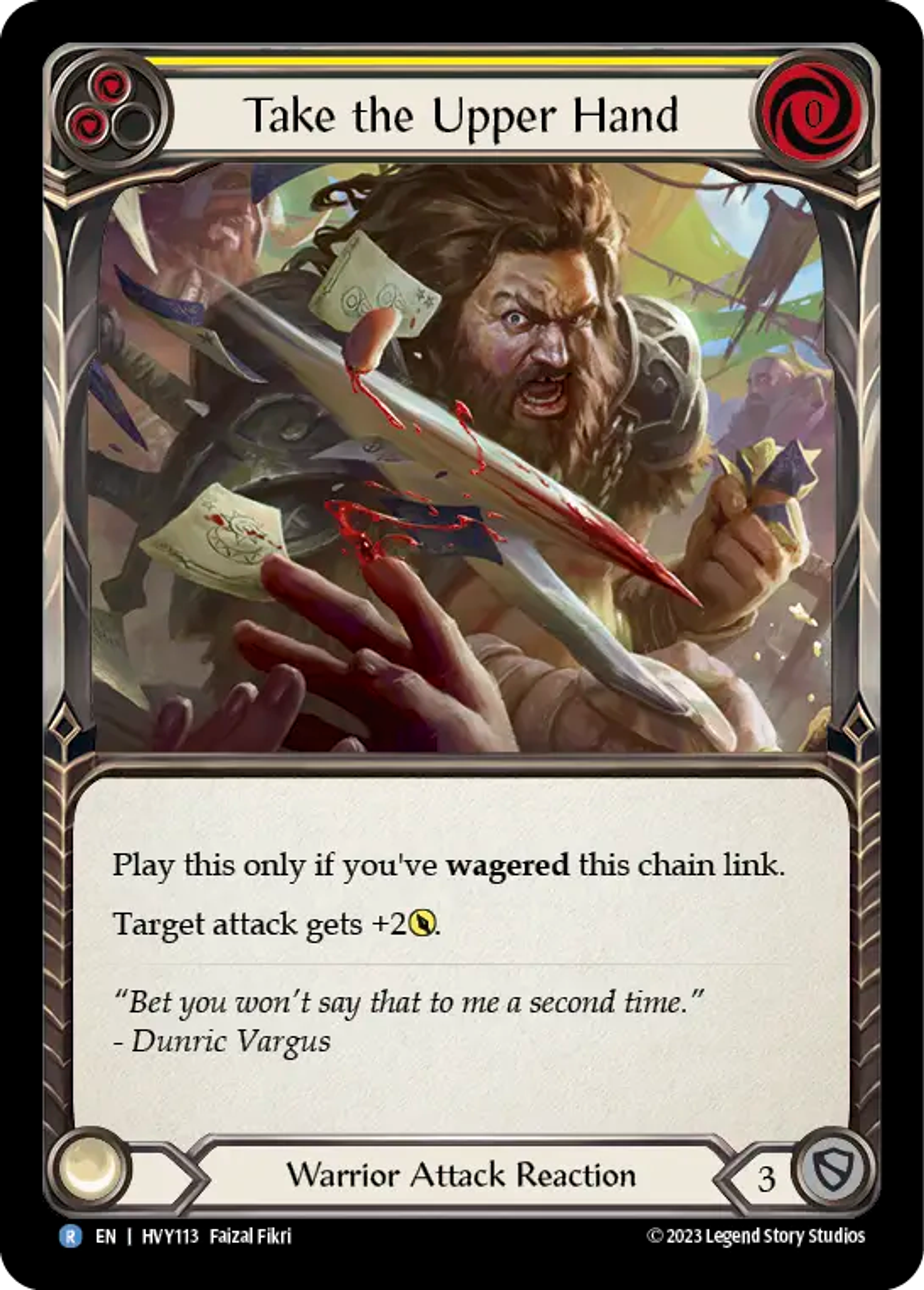 Prendre le dessus — Heavy Hitters — Flesh and Blood