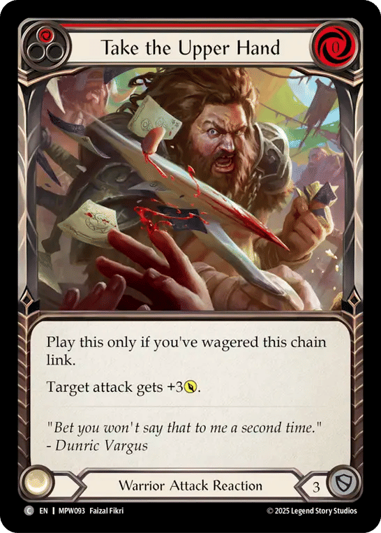 Take the Upper Hand (Red) — Mastery Pack Warrior — Flesh and Blood