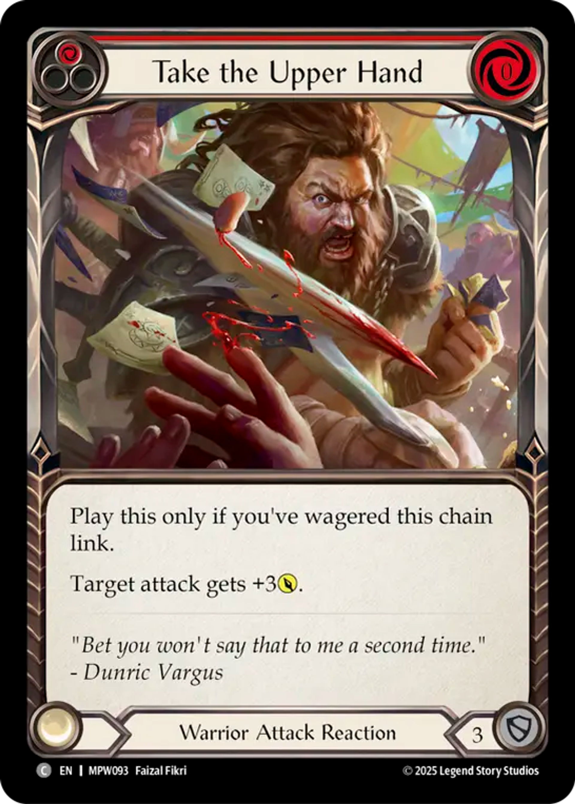 Take the Upper Hand (Red) — Mastery Pack Warrior — Flesh and Blood