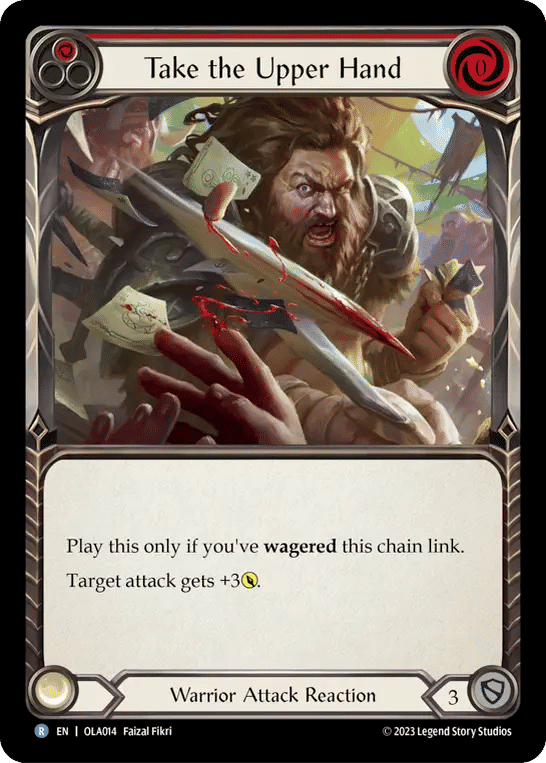 Take the Upper Hand (Red) — Olympia - Heavy Hitters Blitz Deck — Flesh and Blood
