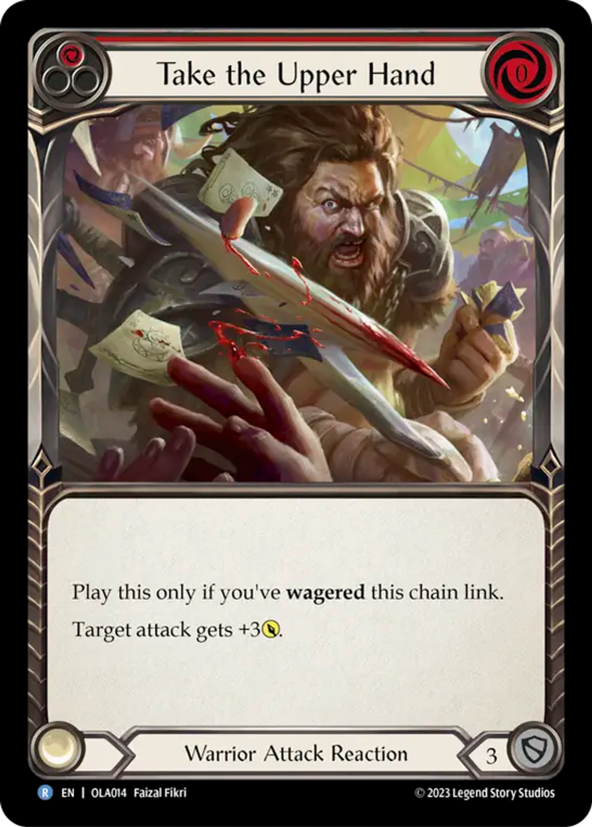 Take the Upper Hand (Red) — Olympia - Heavy Hitters Blitz Deck — Flesh and Blood