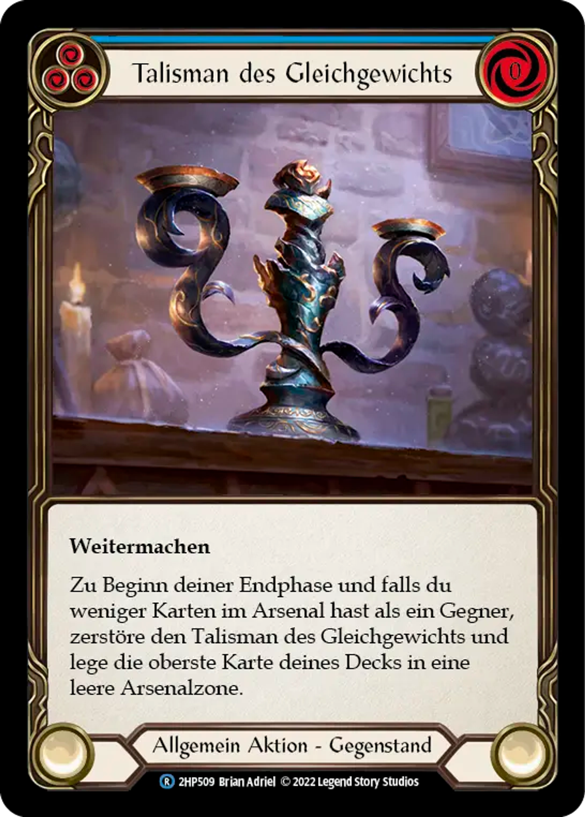Talisman of Balance (Blue) — History Pack 2 - Black Label — Flesh and Blood