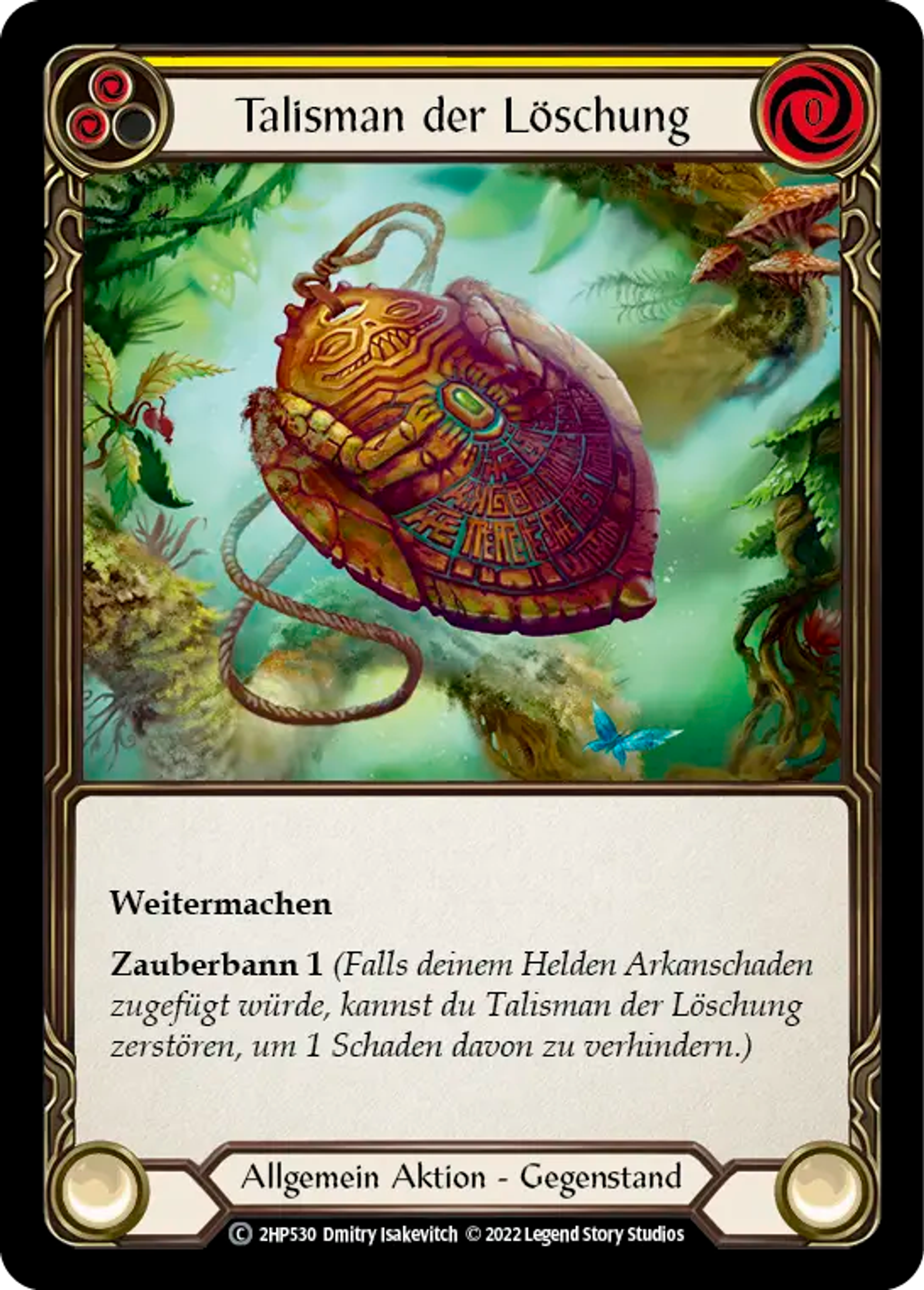 Talisman of Dousing (Yellow) — History Pack 2 - Black Label — Flesh and Blood