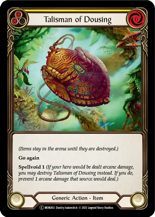 Talisman of Dousing (Yellow) — Monarch - Unlimited — Flesh and Blood