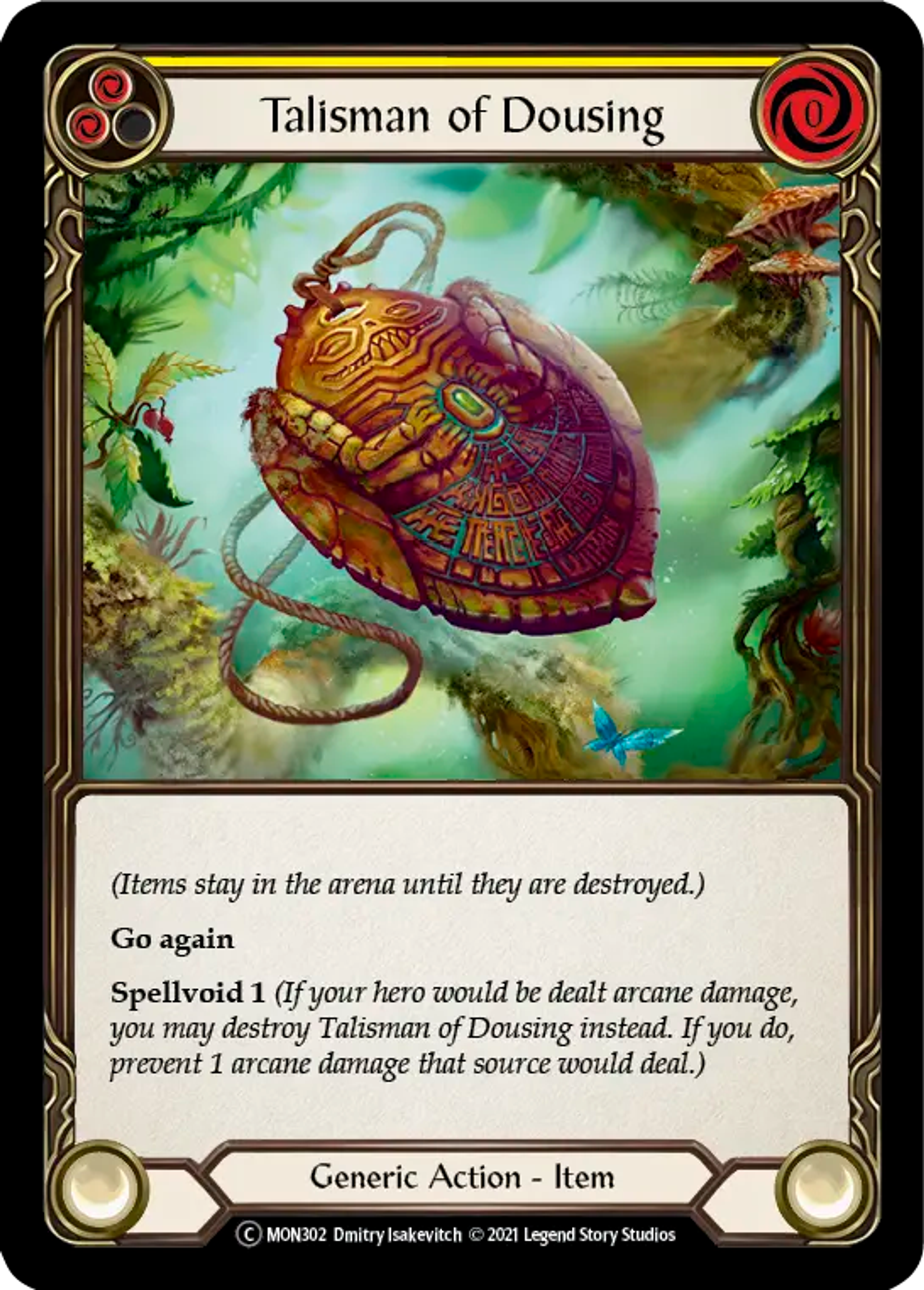 Talisman of Dousing (Yellow) — Monarch - Unlimited — Flesh and Blood