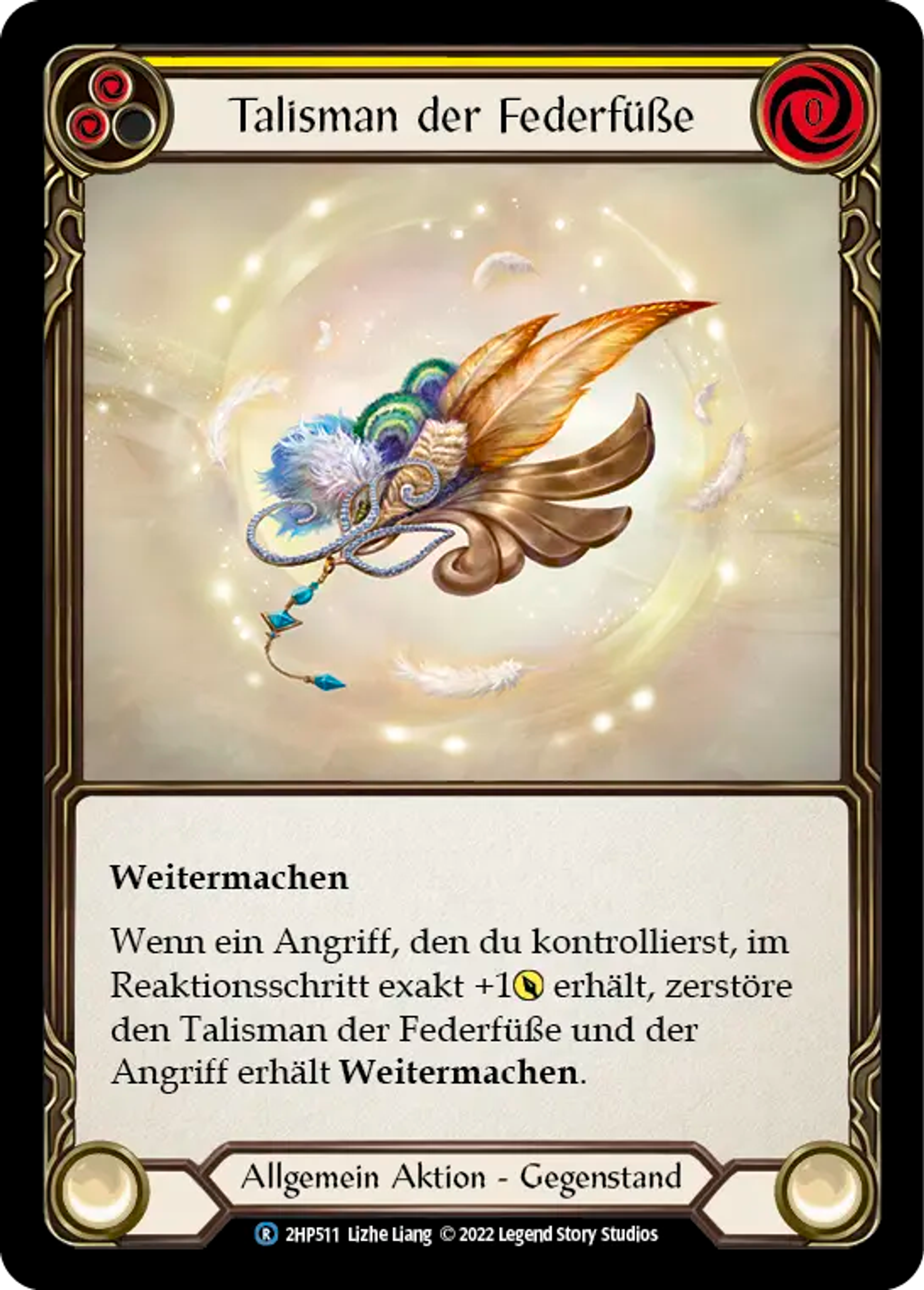 Talisman of Featherfoot (Yellow) — History Pack 2 - Black Label — Flesh and Blood