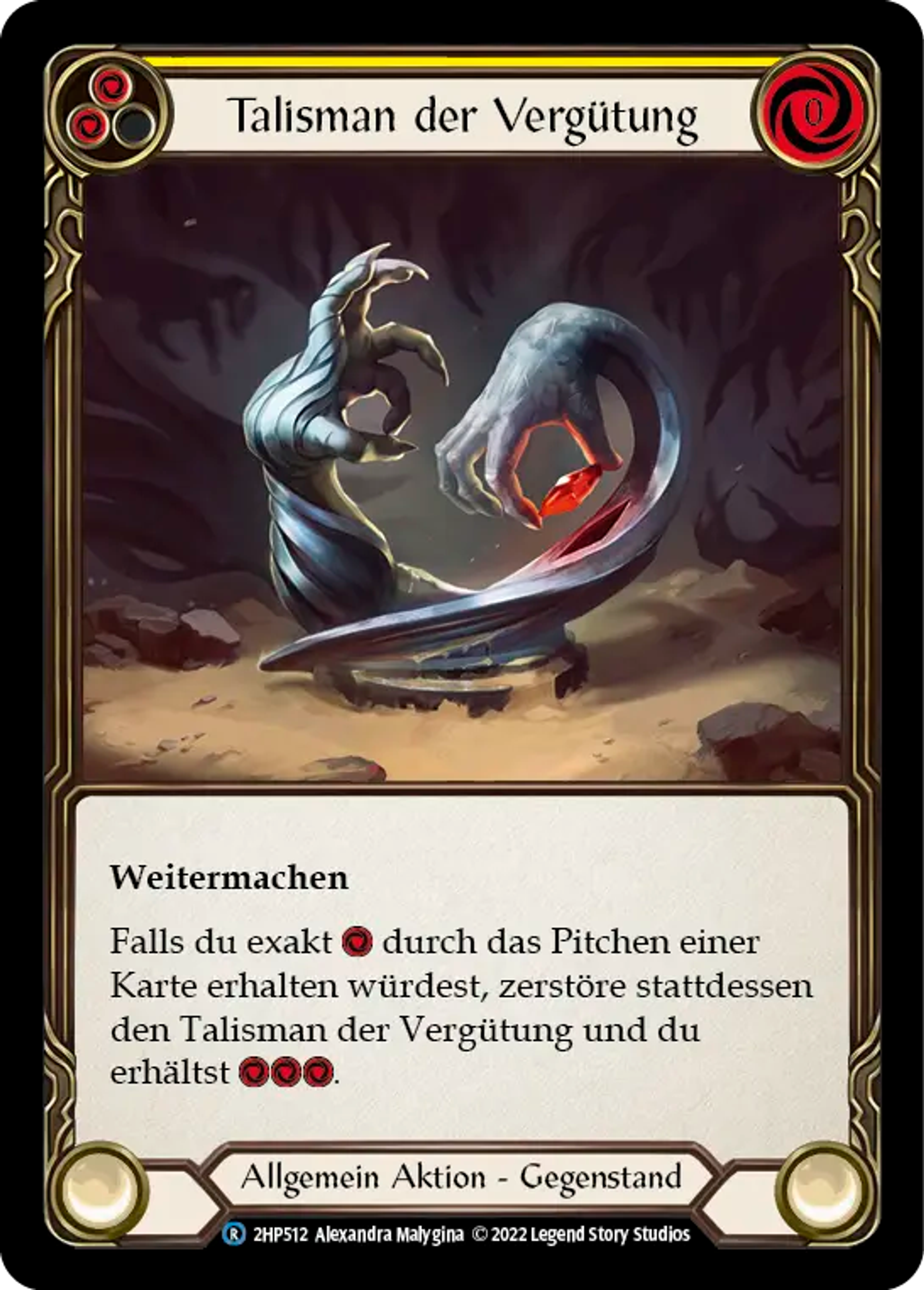 Talisman of Recompense (Yellow) — History Pack 2 - Black Label — Flesh and Blood