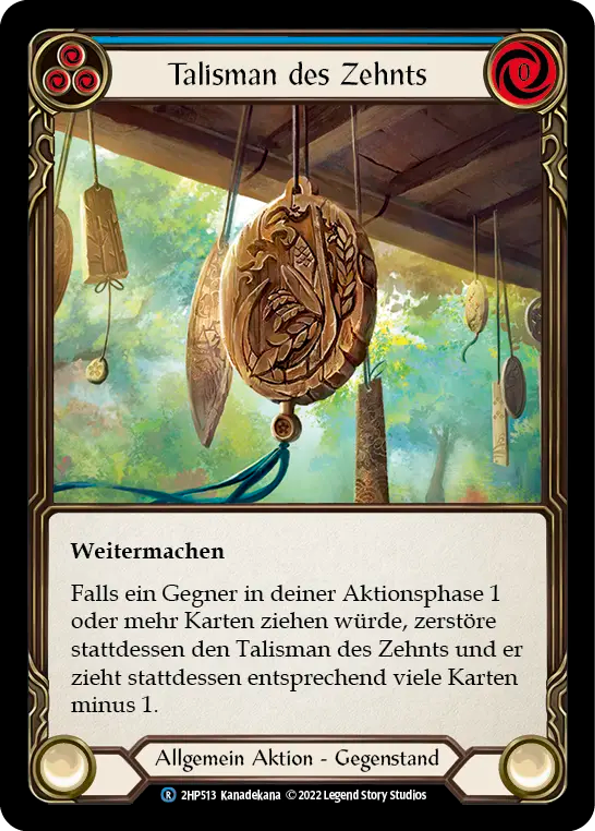Talisman of Tithes (Blue) — History Pack 2 - Black Label — Flesh and Blood