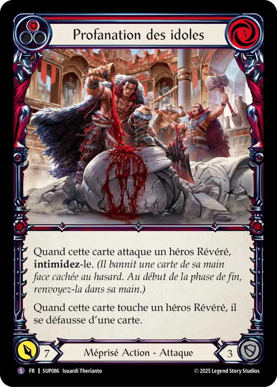 Profanation des idoles — Super Slam — Flesh and Blood