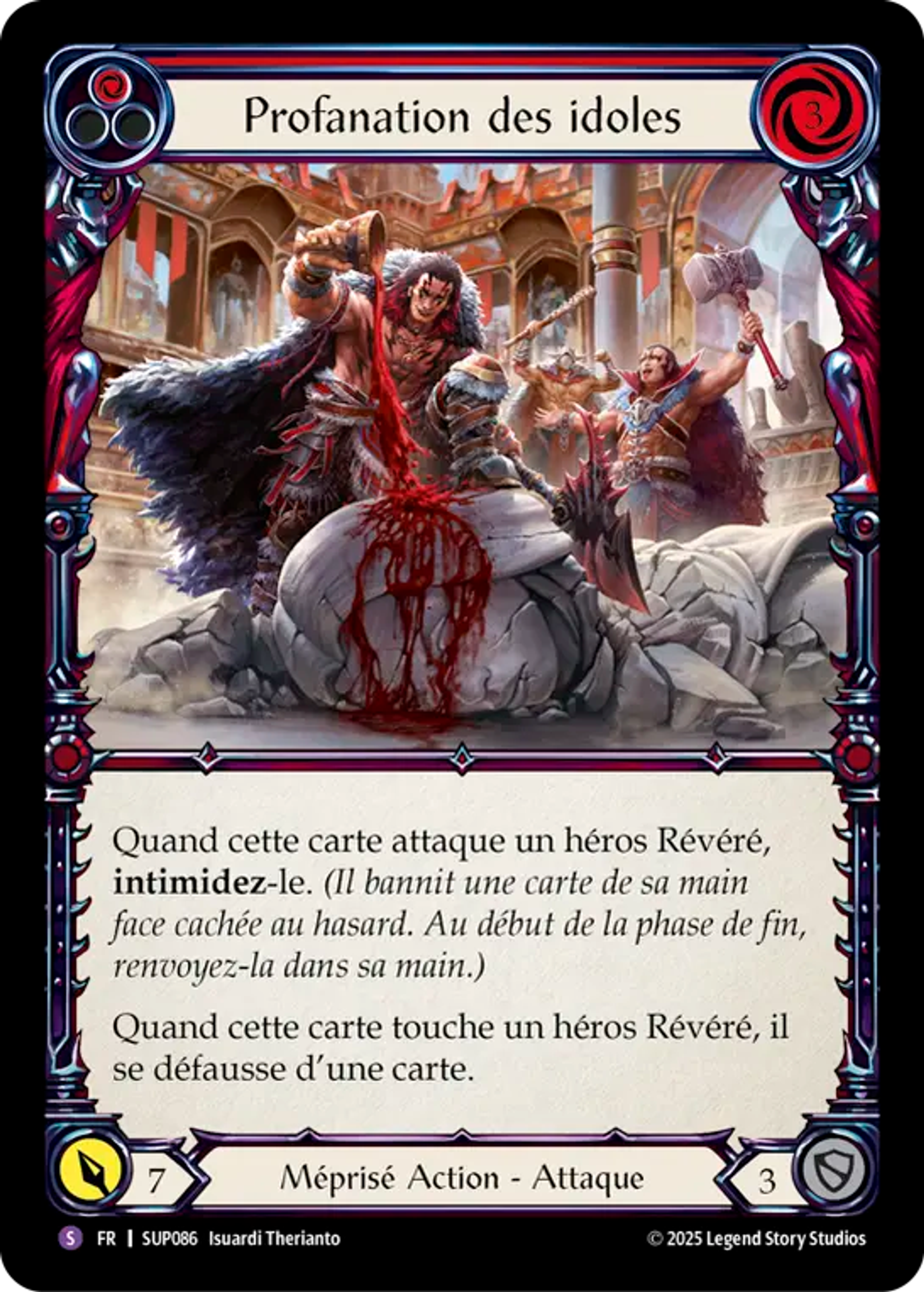 Profanation des idoles — Super Slam — Flesh and Blood
