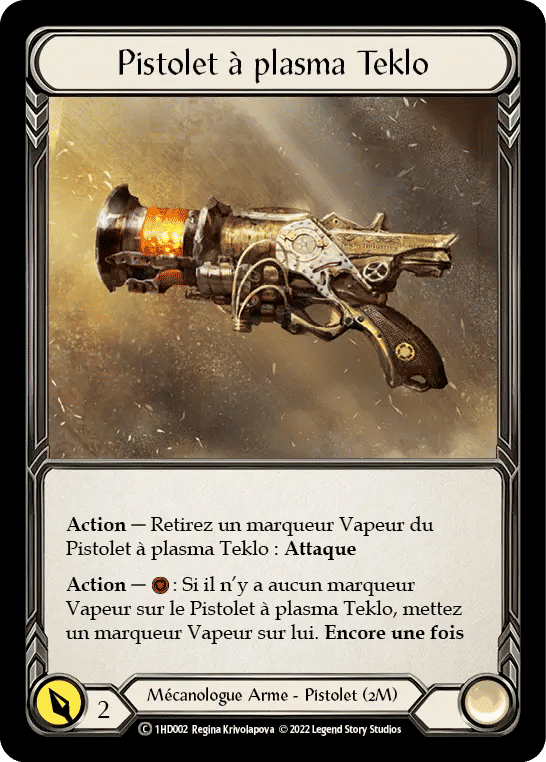 Pistolet à plasma Teklo — Dash - Blitz Deck — Flesh and Blood