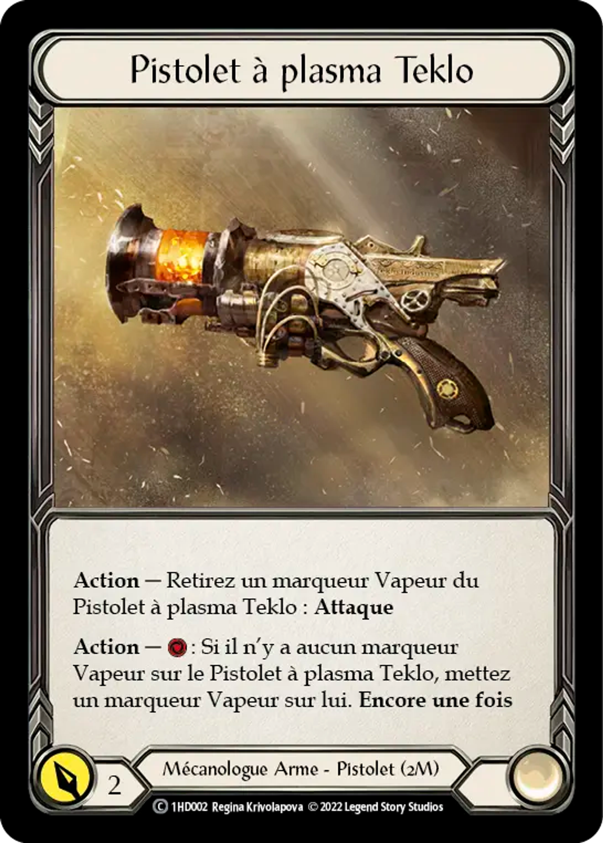 Pistolet à plasma Teklo — Dash - Blitz Deck — Flesh and Blood