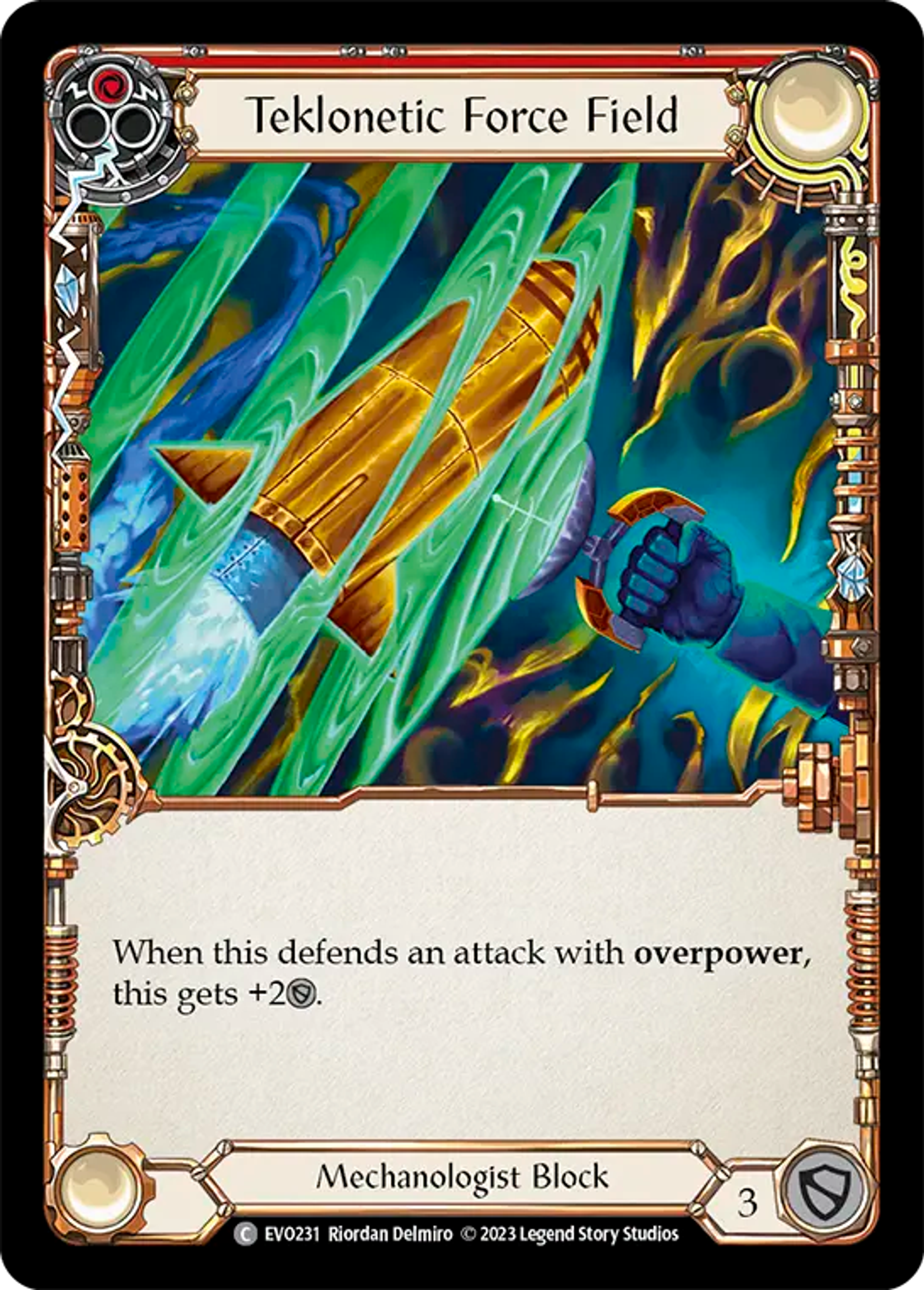 Teklonetic Force Field (Red) — Bright Lights — Flesh and Blood