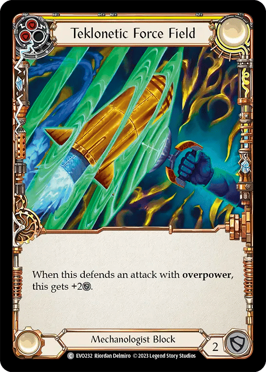 Teklonetic Force Field (Yellow) — Bright Lights — Flesh and Blood