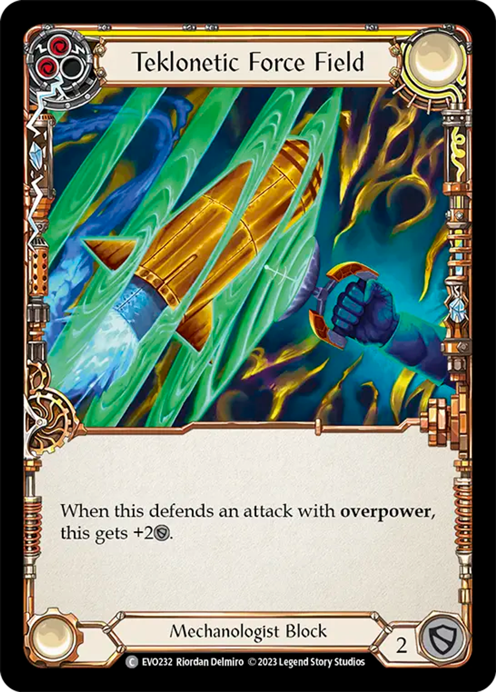 Teklonetic Force Field (Yellow) — Bright Lights — Flesh and Blood