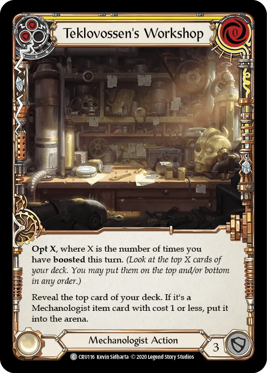 Teklovossen's Workshop (Yellow) — Crucible of War — Flesh and Blood
