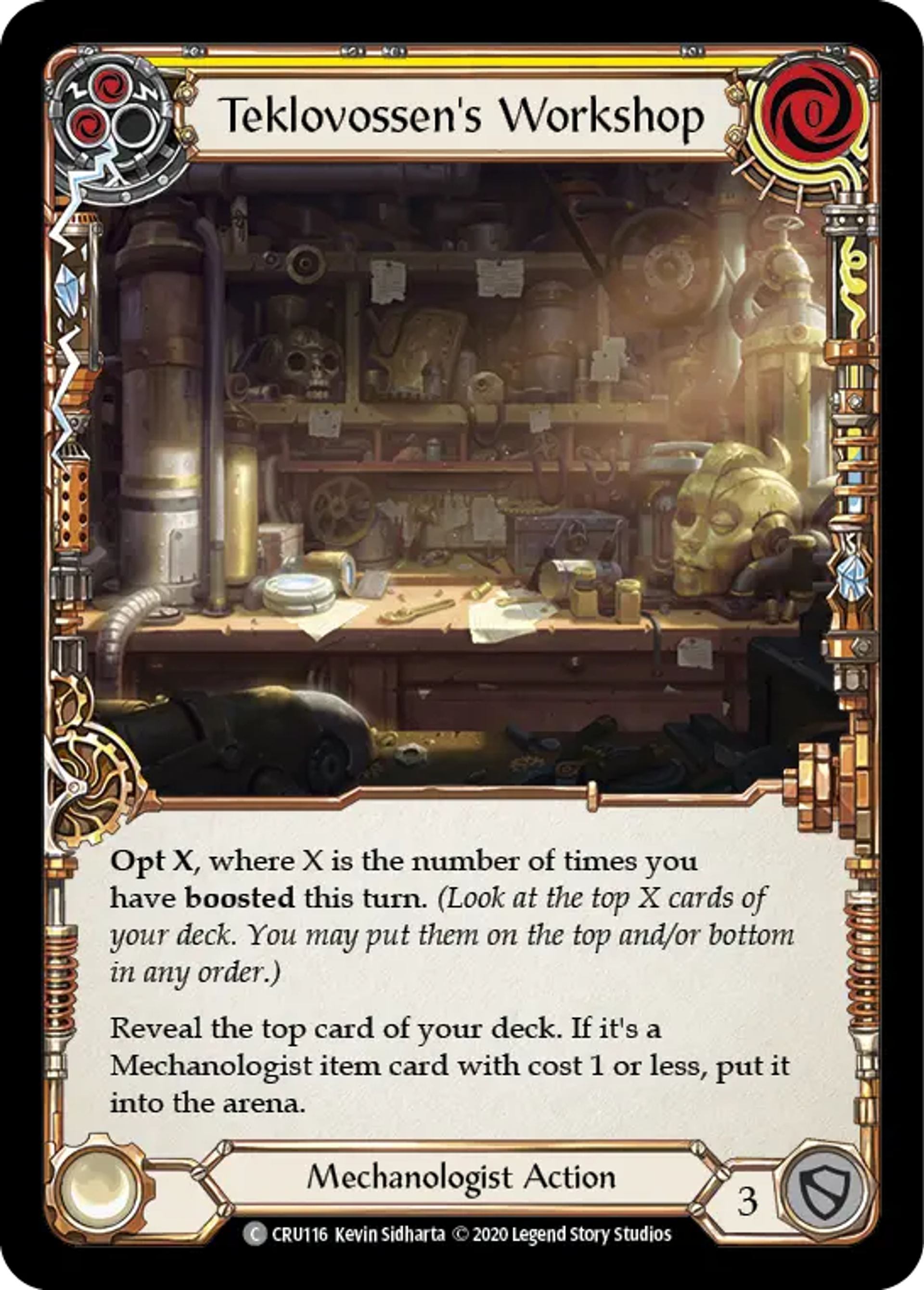 Teklovossen's Workshop (Yellow) — Crucible of War — Flesh and Blood