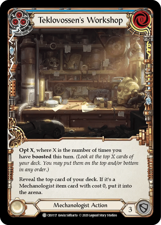 Teklovossen's Workshop (Blue) — Crucible of War — Flesh and Blood