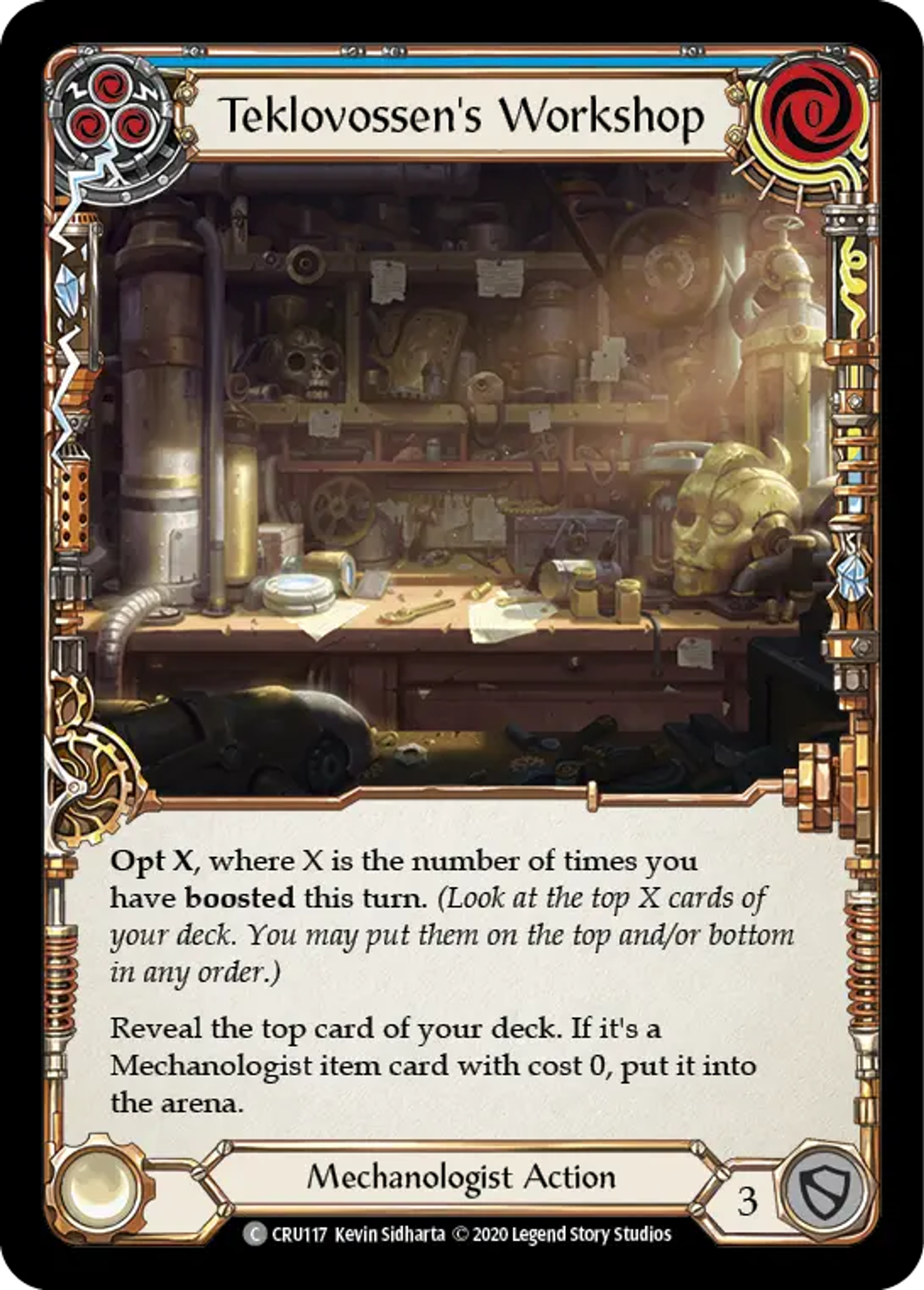 Teklovossen's Workshop (Blue) — Crucible of War — Flesh and Blood