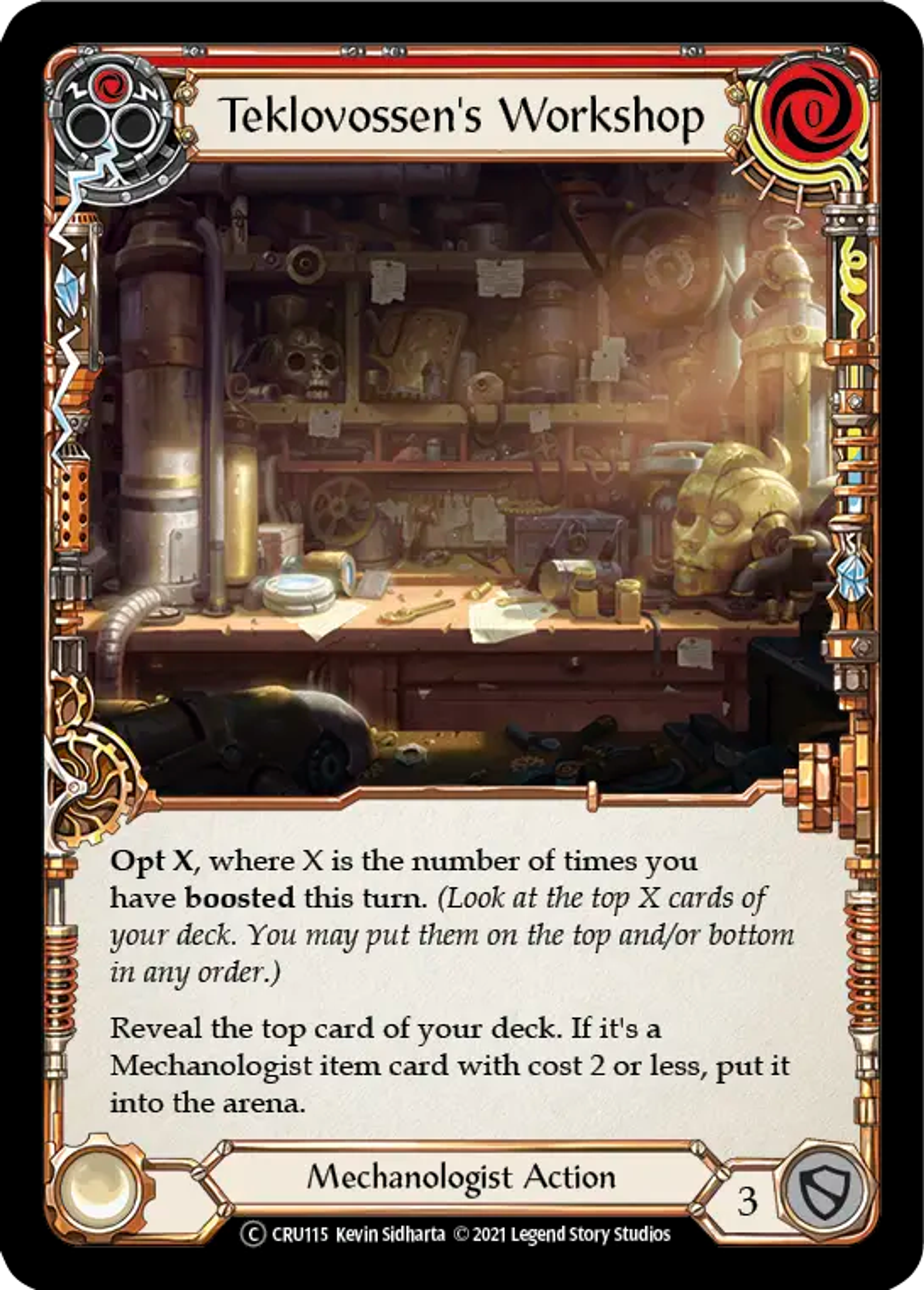 Teklovossen's Workshop (Red) — Crucible of War - Unlimited — Flesh and Blood