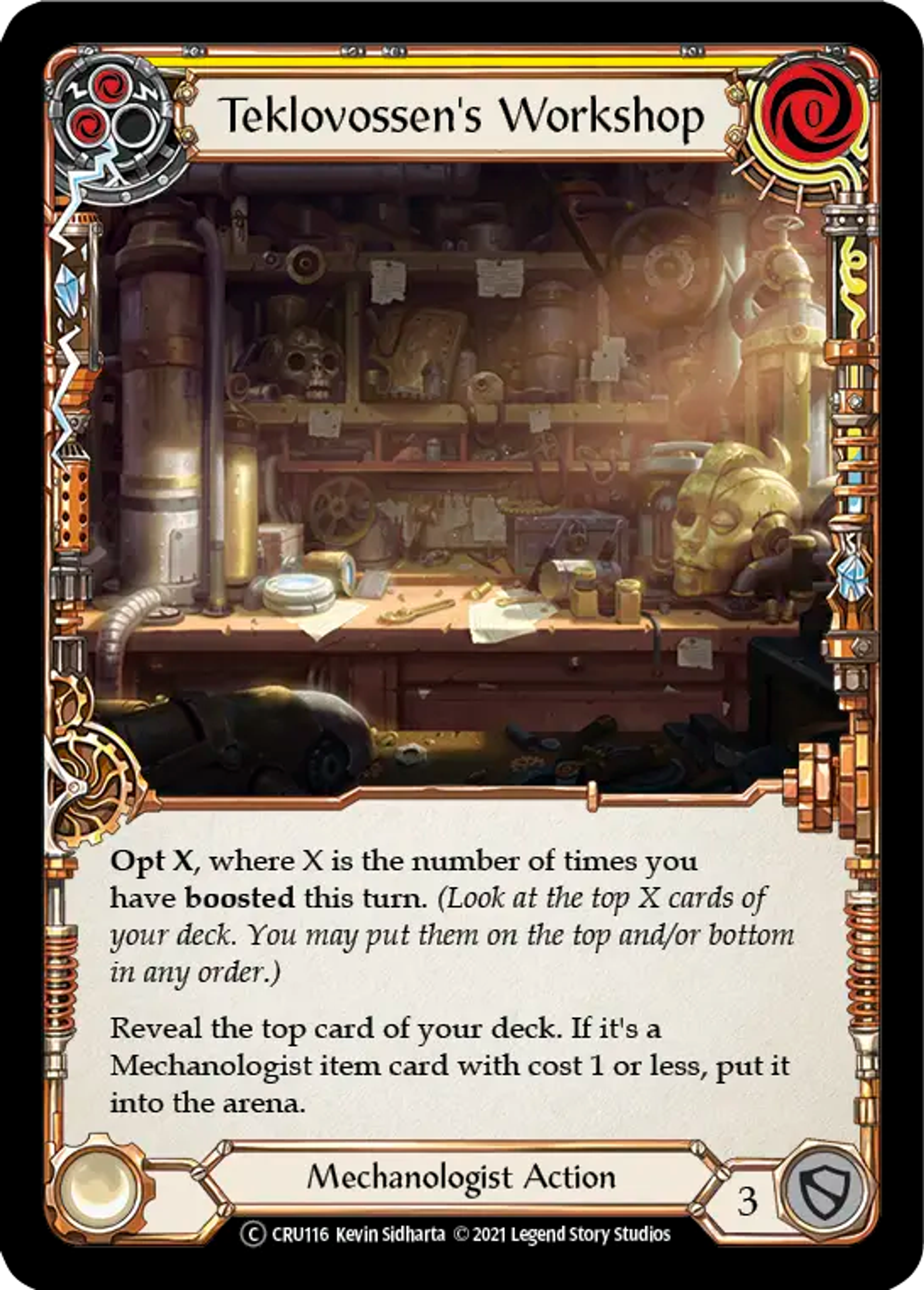 Teklovossen's Workshop (Yellow) — Crucible of War - Unlimited — Flesh and Blood